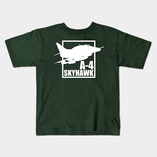 A-4 Skyhawk Kids T-Shirt by Tailgunnerstudios